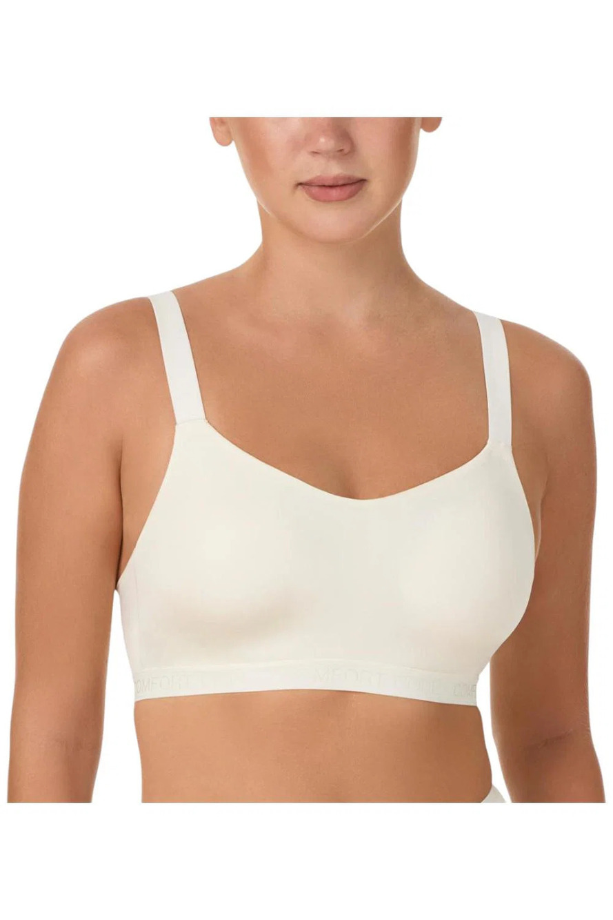 Comfort Code Women's Signature Smooth Wireless Bra Whisper White -